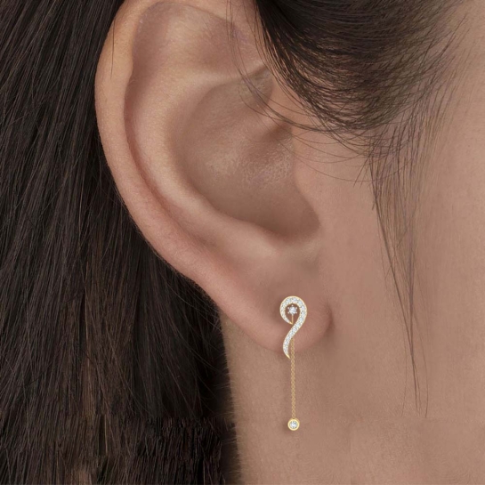 Ear pin gold designs sale